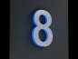 Preview: LED-beleuchtete Edelstahl-Hausnummer 8 „LED-Numeral 8“
