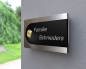 Preview: Design Edelstahlklingel mit Acryl-Gravurfeld (austauschbar) „B&S Edition Semi“